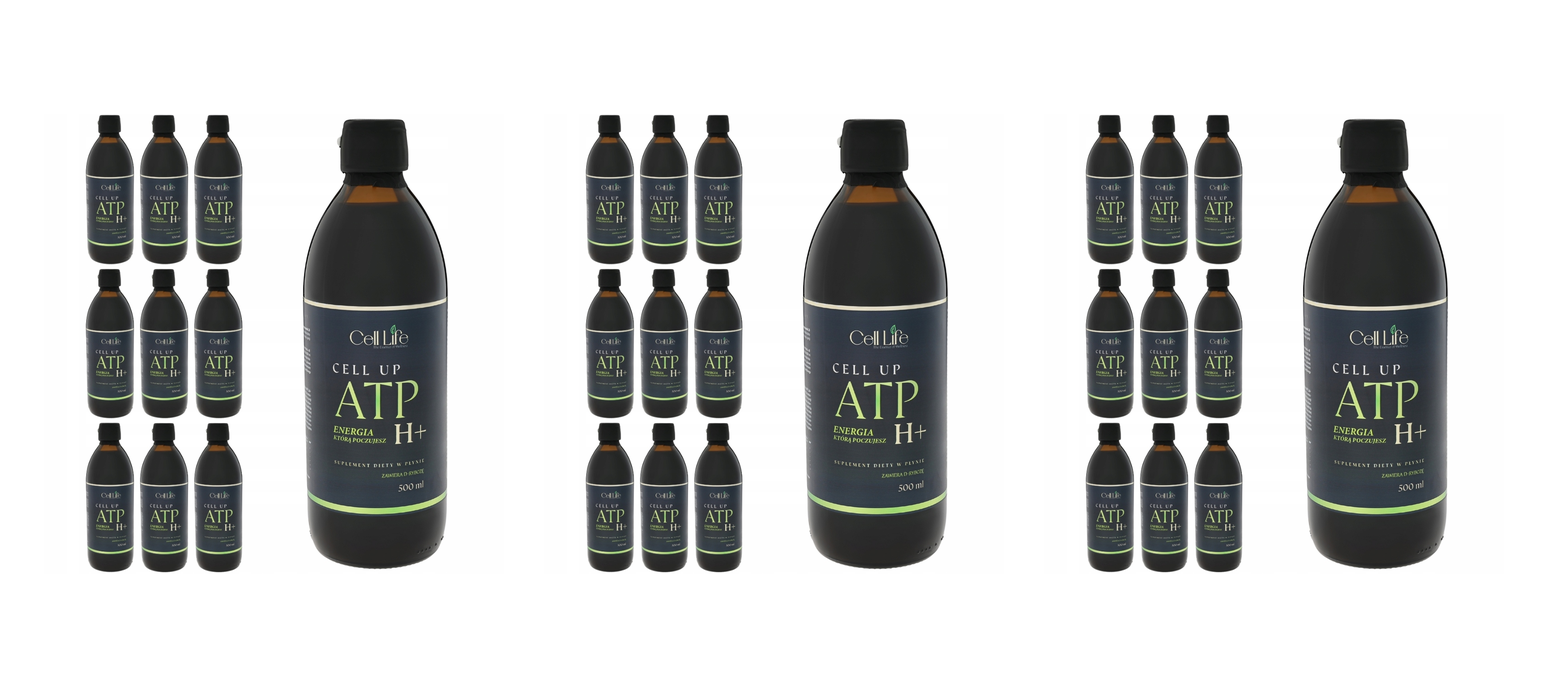 Cell Up ATP H+ 9x 500ml Suplement Energia Koncentracja Odporność — Pakiet 3 szt.