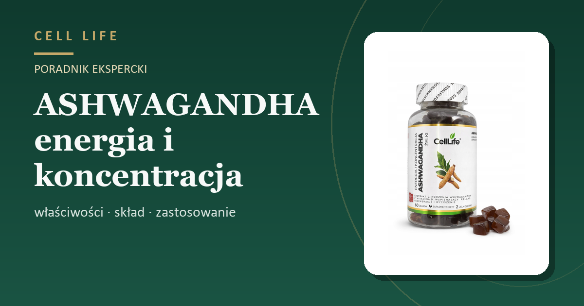 ASHWAGANDHA energia i koncentracja — właściwości, skład i zastosowanie