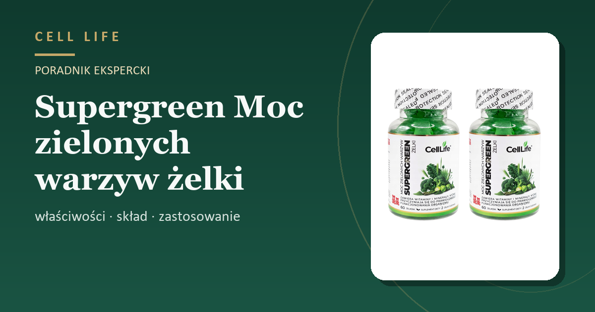 Supergreen Moc zielonych warzyw żelki — właściwości, skład i zastosowanie