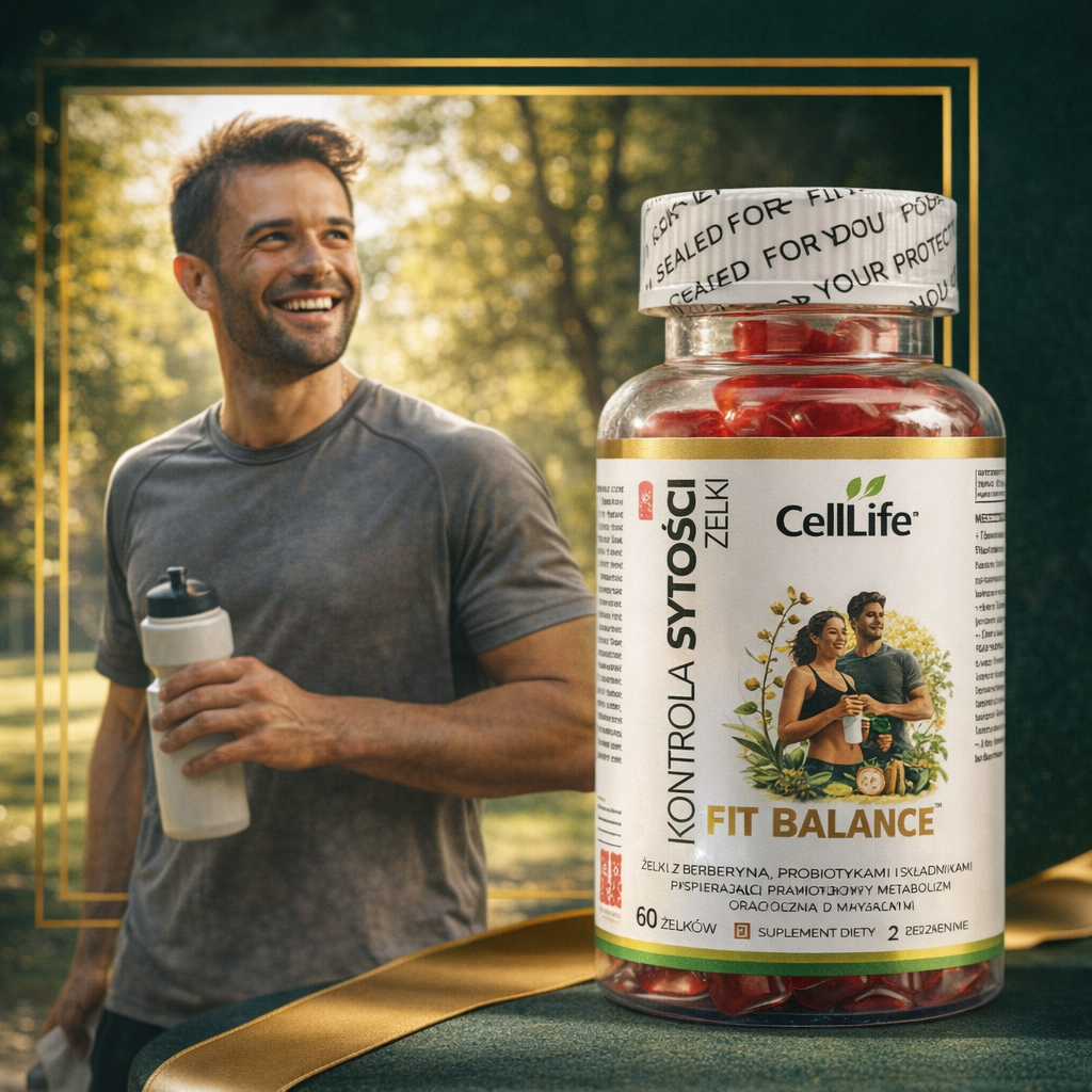 Kontrola Apetytu Berberyna Konjac CELL LIFE Fit Balance 60 żelków