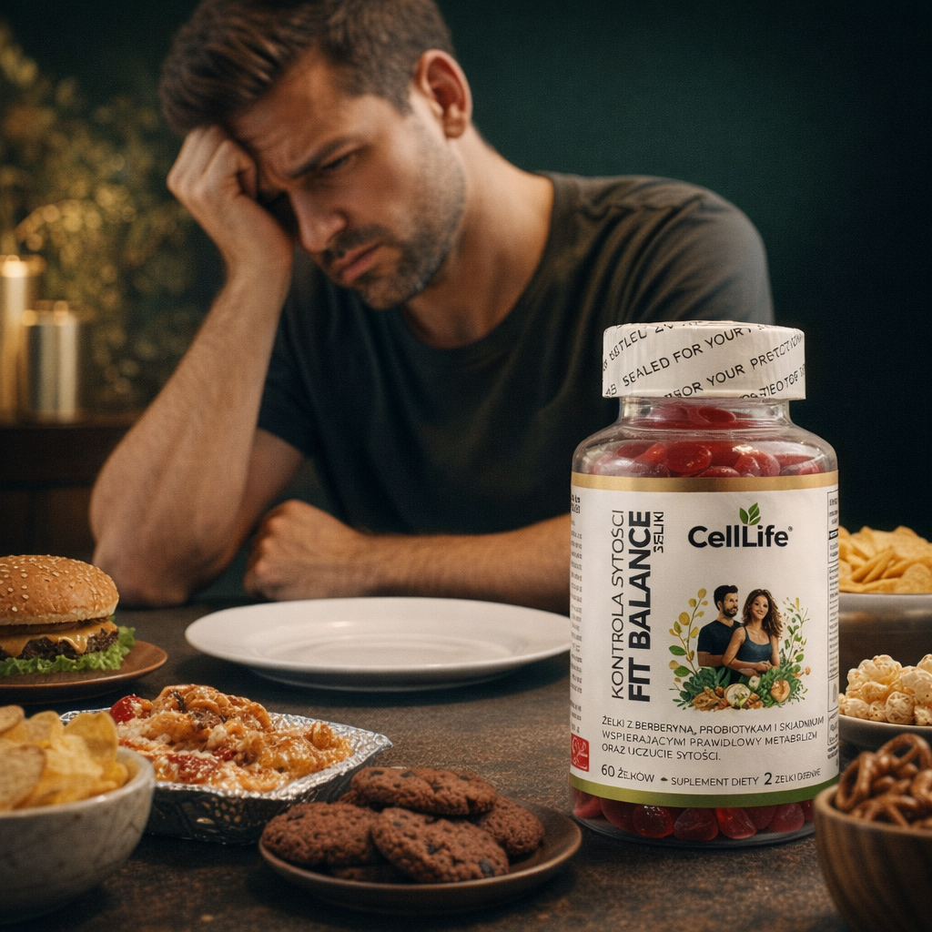 Kontrola Apetytu Berberyna Konjac CELL LIFE Fit Balance 60 żelków