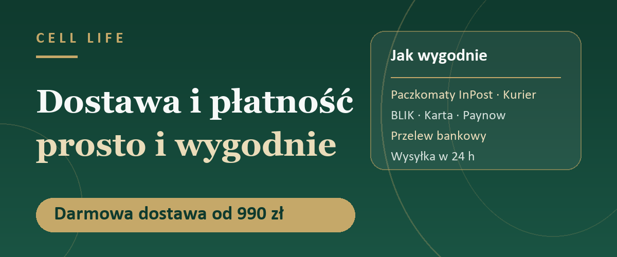 Dostawa i płatność — CELL LIFE