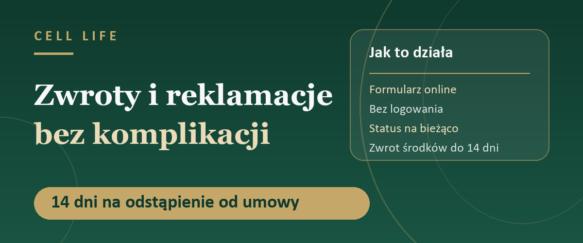 Zwroty i reklamacje — CELL LIFE