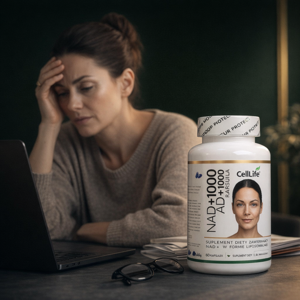 Suplement diety CELL LIFE NAD+1000 wspomaga energię 60 kapsułek