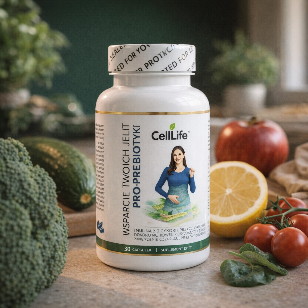 Suplement diety CELL LIFE PRO-PRE BIOTIC wsparcie twoich jelit 30 kapsułek