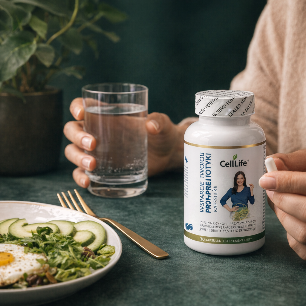 Suplement diety CELL LIFE PRO-PRE BIOTIC wsparcie twoich jelit 30 kapsułek