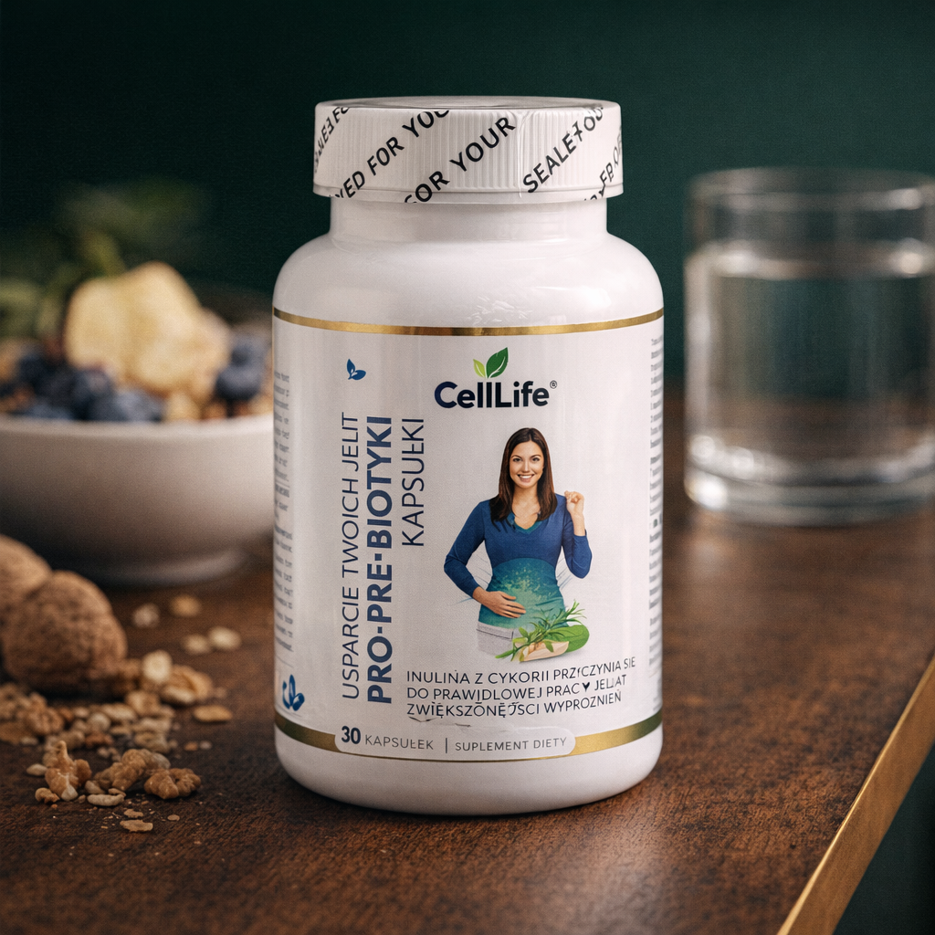 Suplement diety CELL LIFE PRO-PRE BIOTIC wsparcie twoich jelit 30 kapsułek