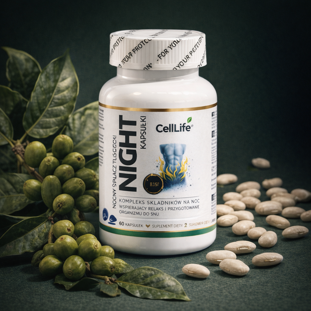 Suplement diety CellLife Night Nocny spalacz tłuszczu 60 kapsułek