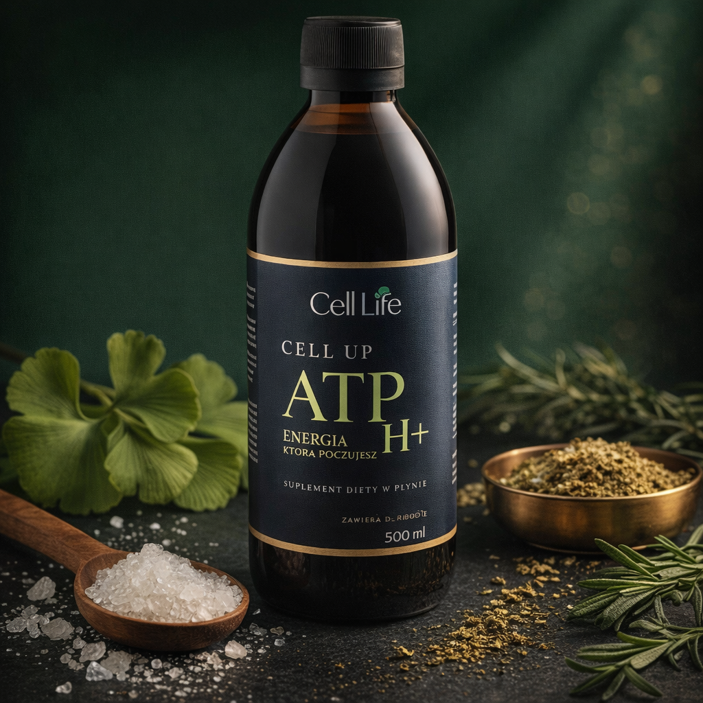 Cell Up ATP H+ 500ml Suplement Energia Koncentracja Odporność