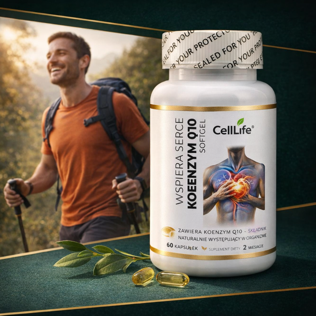 Koenzym Q10 - 400 mg 60szt kapsułki Cell Life Witalność Moc dla serca