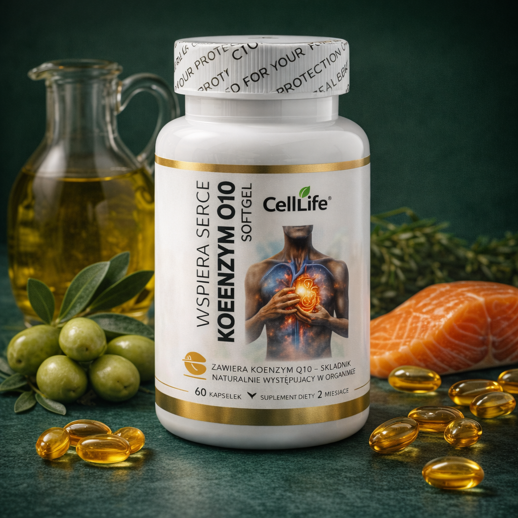 Koenzym Q10 - 400 mg 60szt kapsułki Cell Life Witalność Moc dla serca