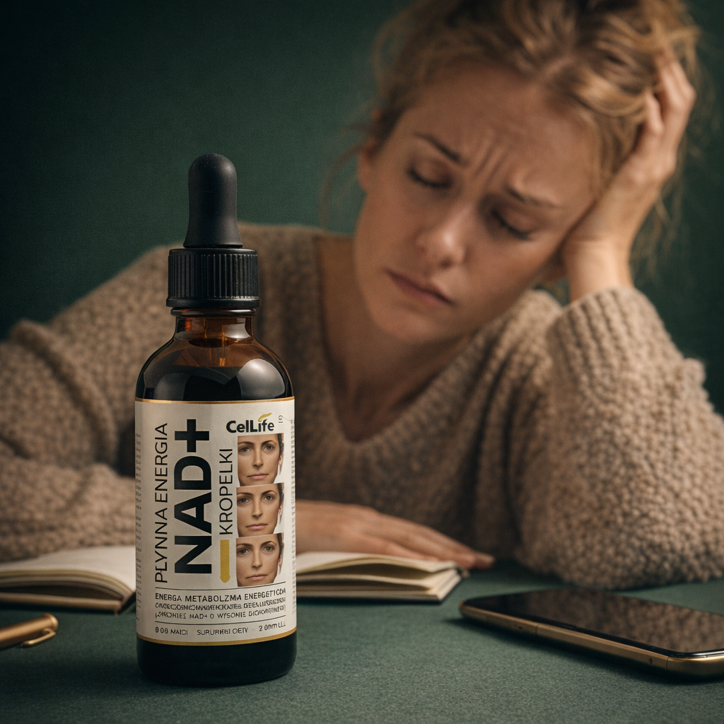 Krople NAD+ Płynna energia komórkowa 60ml - CELL LIFE Rybozyd Nikotynamidu