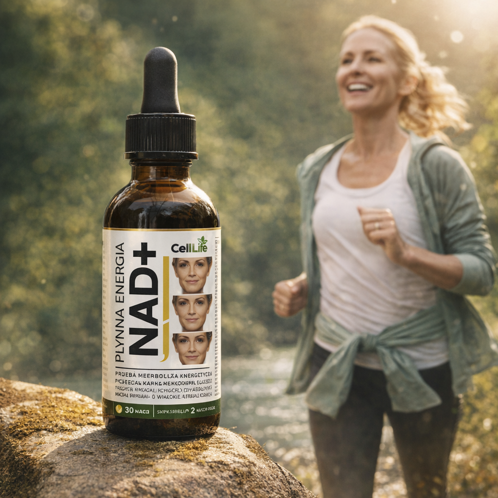 Krople NAD+ Płynna energia komórkowa 60ml - CELL LIFE Rybozyd Nikotynamidu