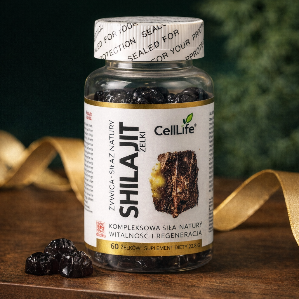 SHILAJIT Żelki z żywicy naturalnej Witalność i regeneracja organizmu 60szt