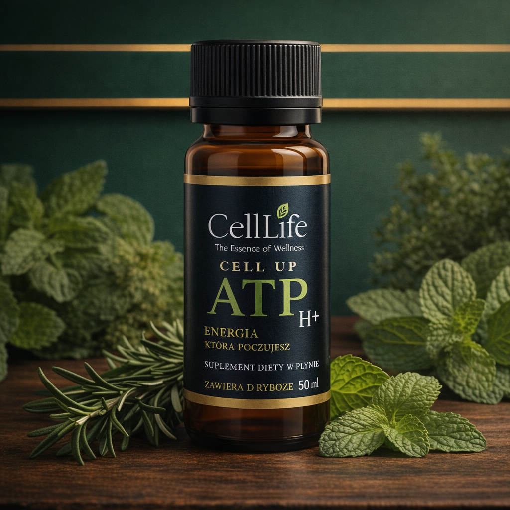 CELL UP ATP H+ Gingko biloba D-Ryboza w Płynie 3x50ml Koncentracja Energia