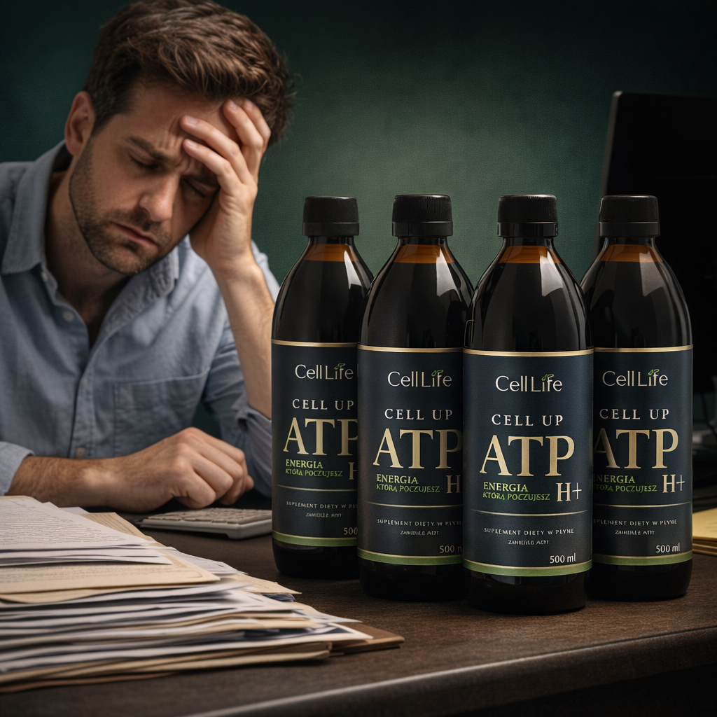Cell Up ATP H+ 4x500ml Energia Koncentracja Odporność Suplement