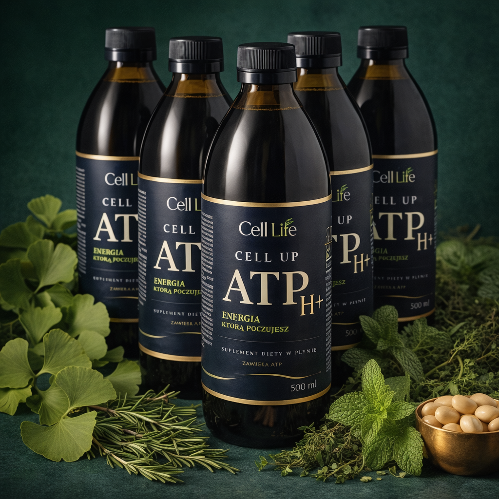 Cell Up ATP H+ 4x500ml Energia Koncentracja Odporność Suplement