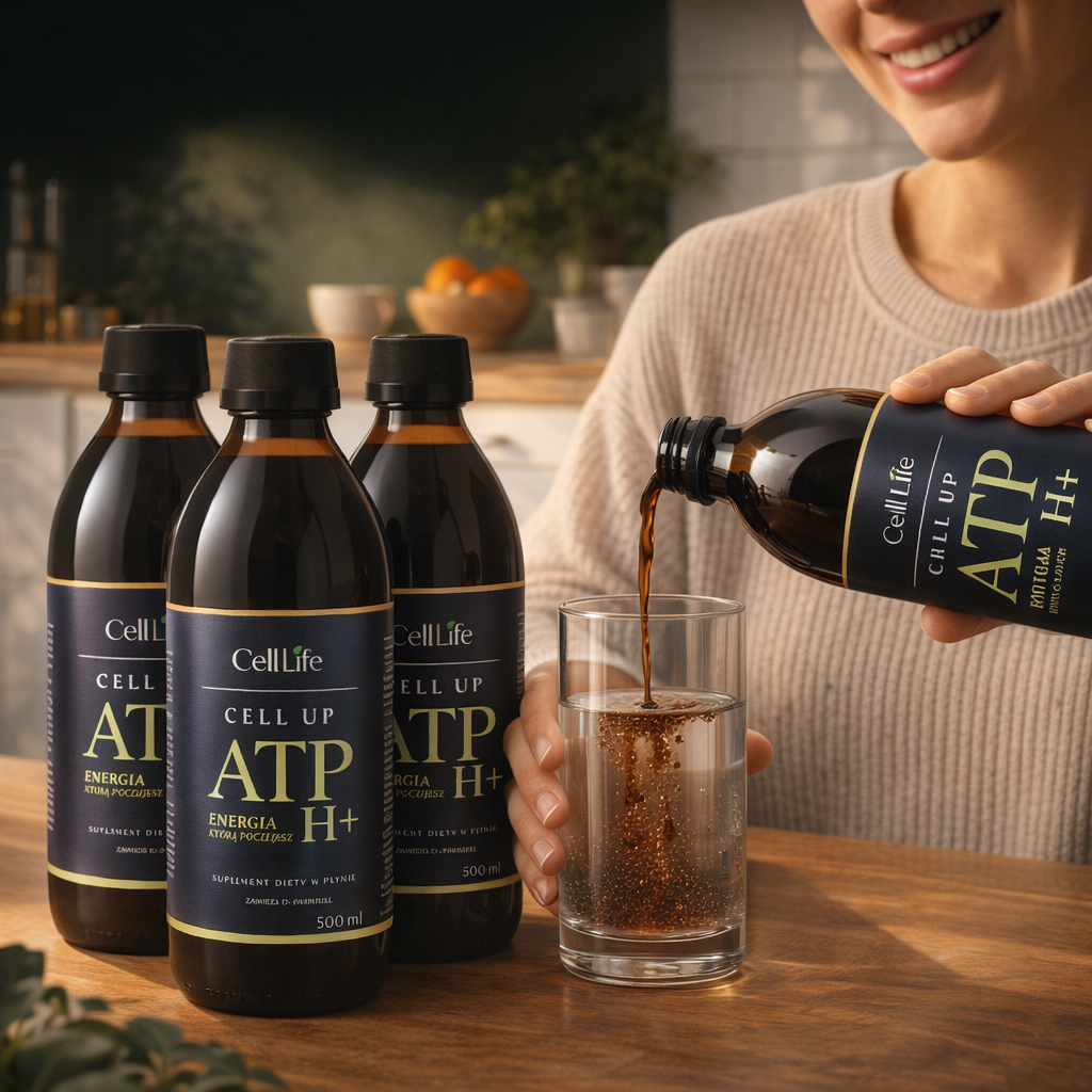 Cell Up ATP H+ 3x 500ml Suplement Energia Koncentracja Odporność