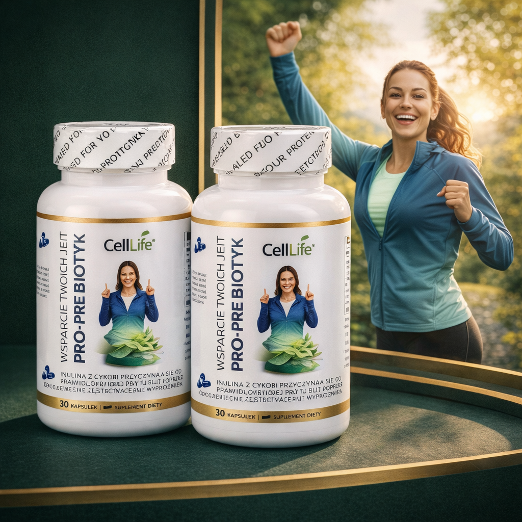 Suplement diety CELL LIFE PRO-PRE BIOTIC wsparcie twoich jelit 60 kapsułek