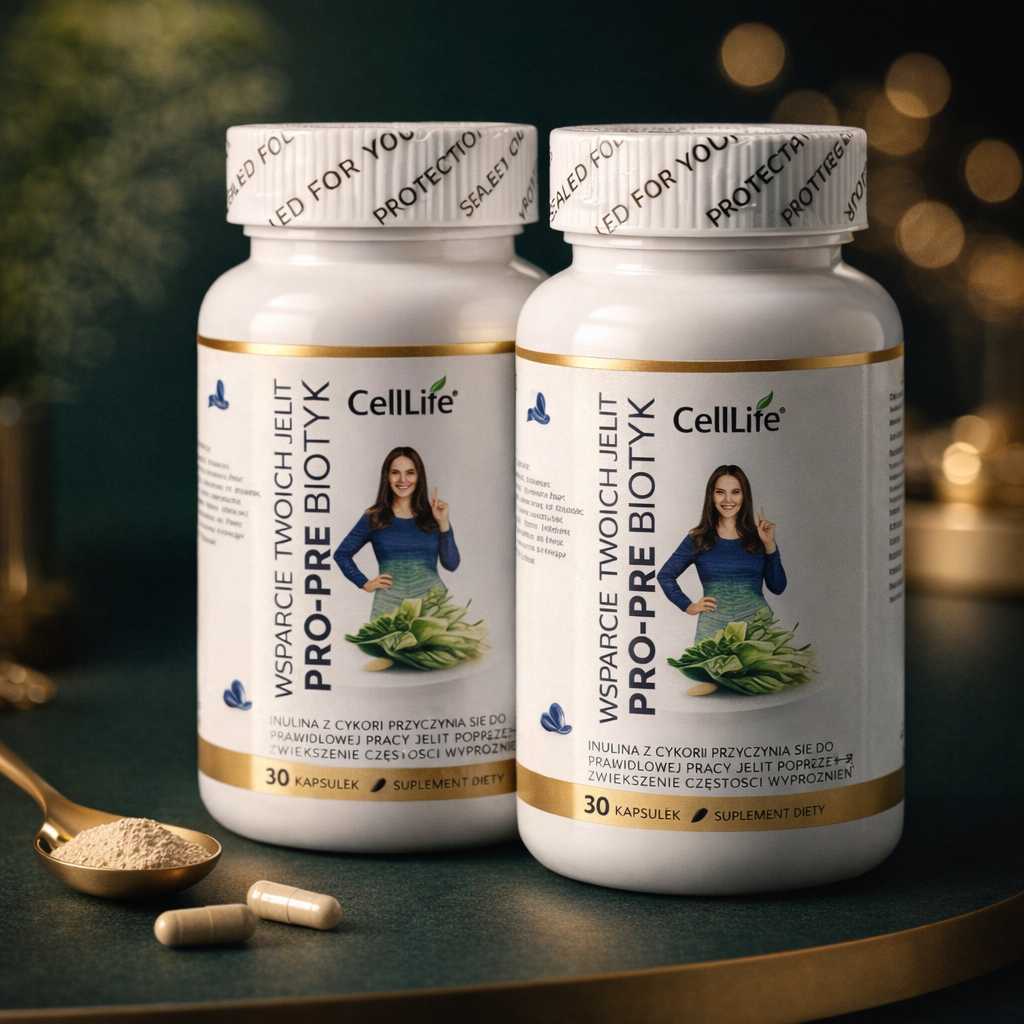 Suplement diety CELL LIFE PRO-PRE BIOTIC wsparcie twoich jelit 60 kapsułek