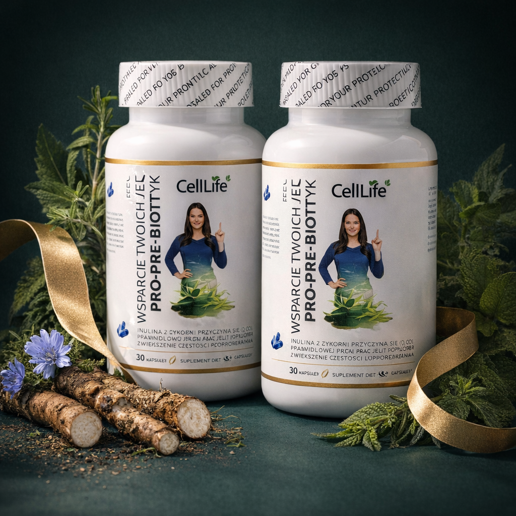 Suplement diety CELL LIFE PRO-PRE BIOTIC wsparcie twoich jelit 60 kapsułek