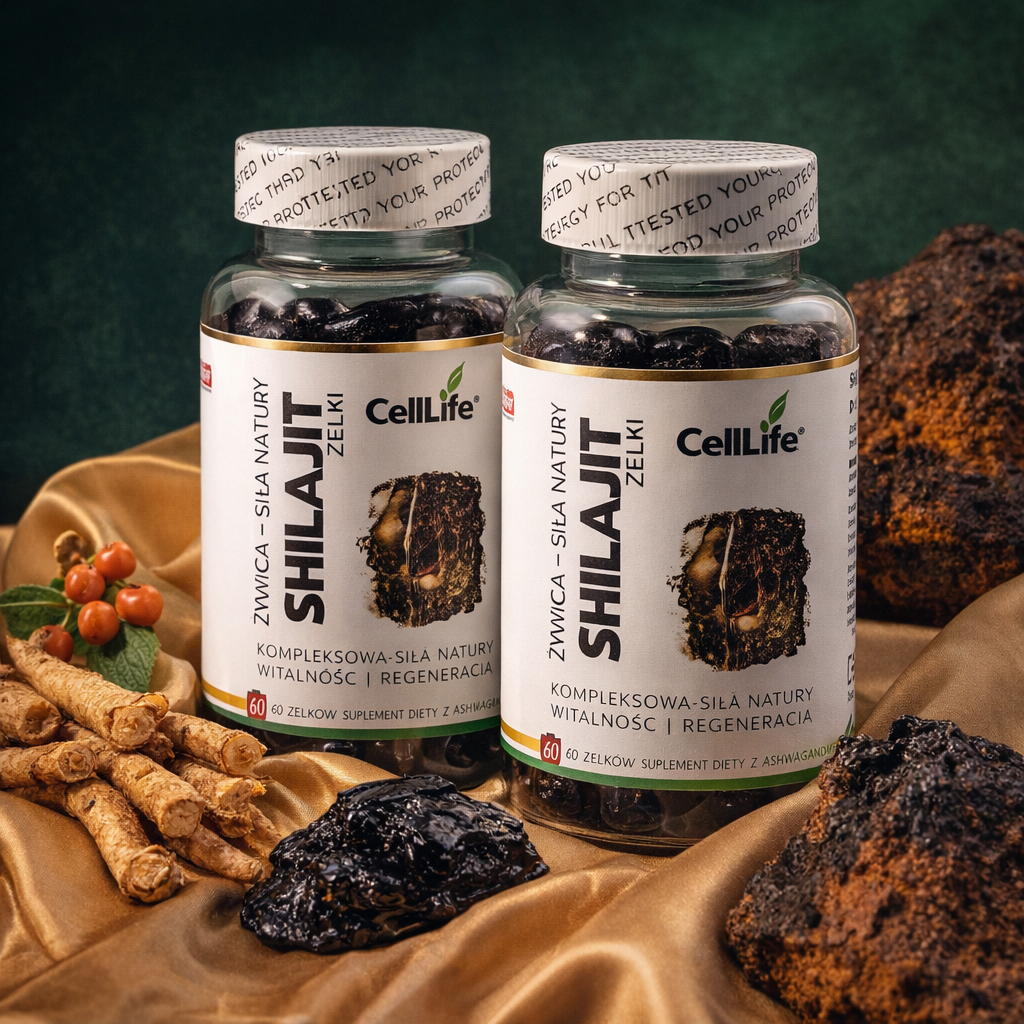 SHILAJIT Żelki z żywicy naturalnej Witalność i regeneracja organizmu 120szt