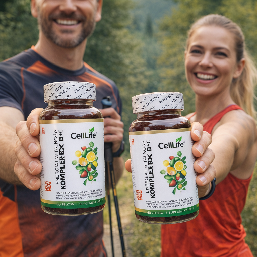Suplement diety CELL LIFE Komplex B C energia i witalność 120 żelków