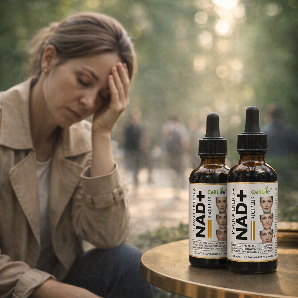 Krople NAD+ Płynna energia komórkowa 120ml - CELL LIFE Rybozyd Nikotynamidu