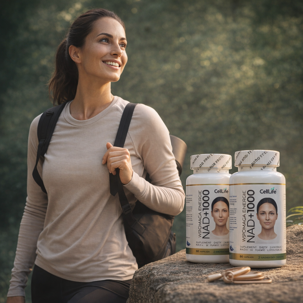 Suplement diety CELL LIFE NAD+1000 wspomaga energię 120 kapsułek