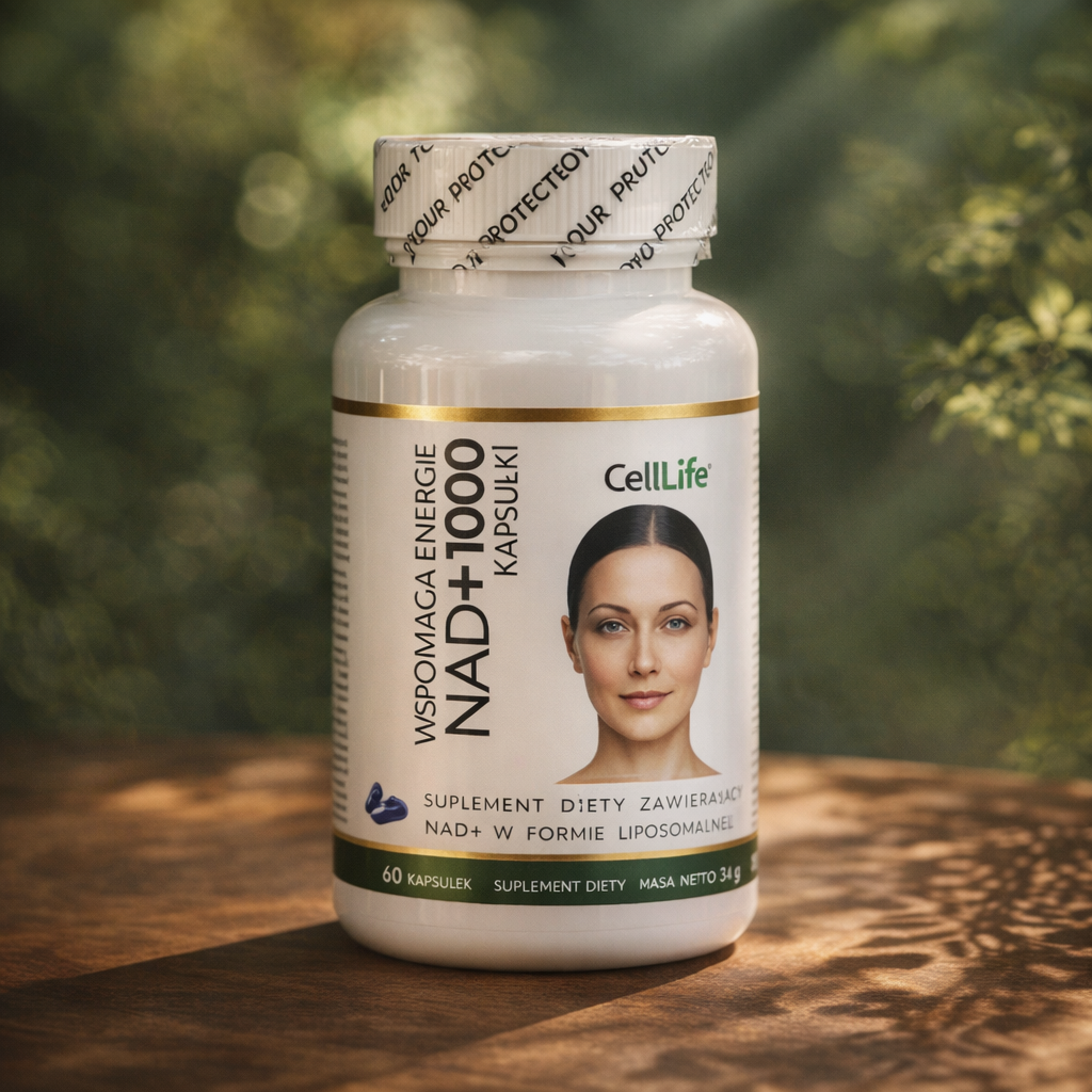 Suplement diety CELL LIFE NAD+1000 wspomaga energię 120 kapsułek