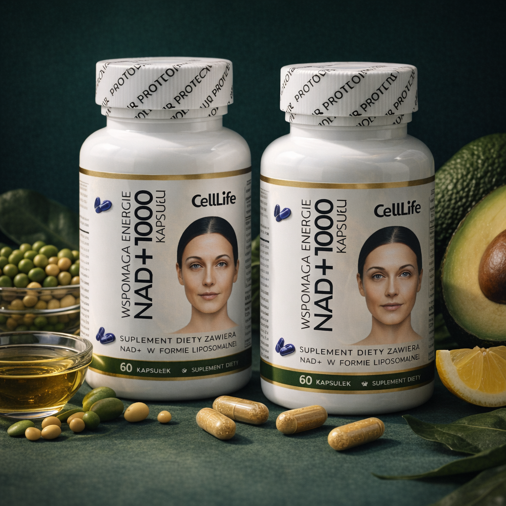 Suplement diety CELL LIFE NAD+1000 wspomaga energię 120 kapsułek