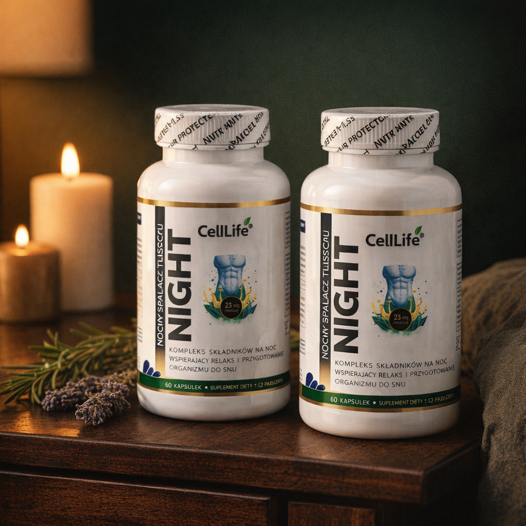 Suplement diety CellLife Night Nocny spalacz tłuszczu 2x60 kapsułek