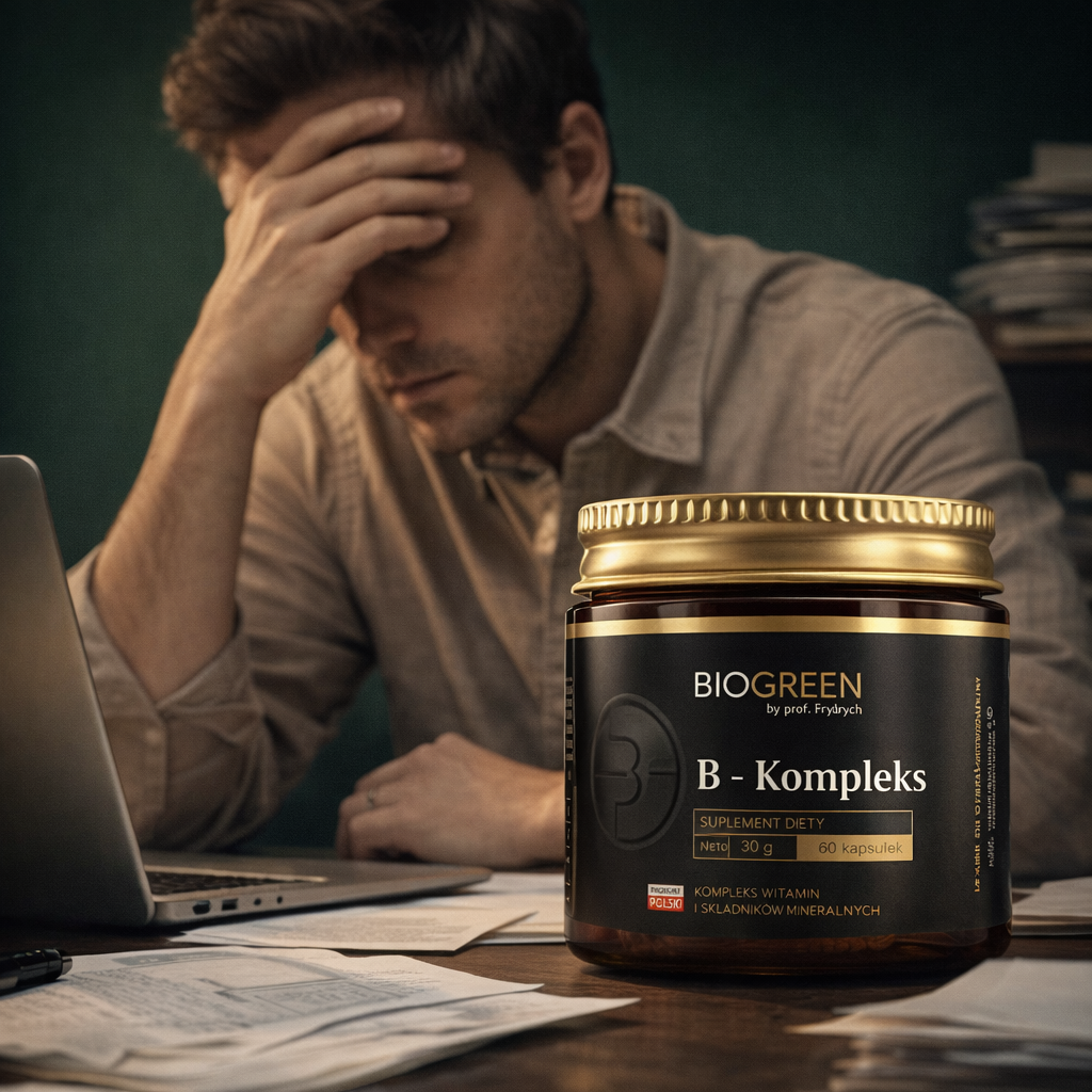 B- KOMPLEX, Kompleks Witamin z grupy B – 60 Kapsułek – 120 Dni