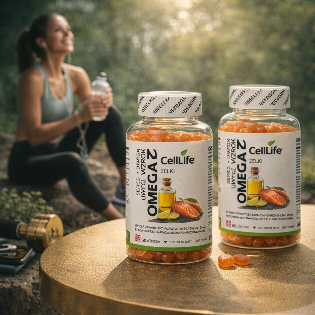 Cell Life Omega 3 Żelki Olej z Alg Morskich EPA DHA 1000 mg 120 szt.