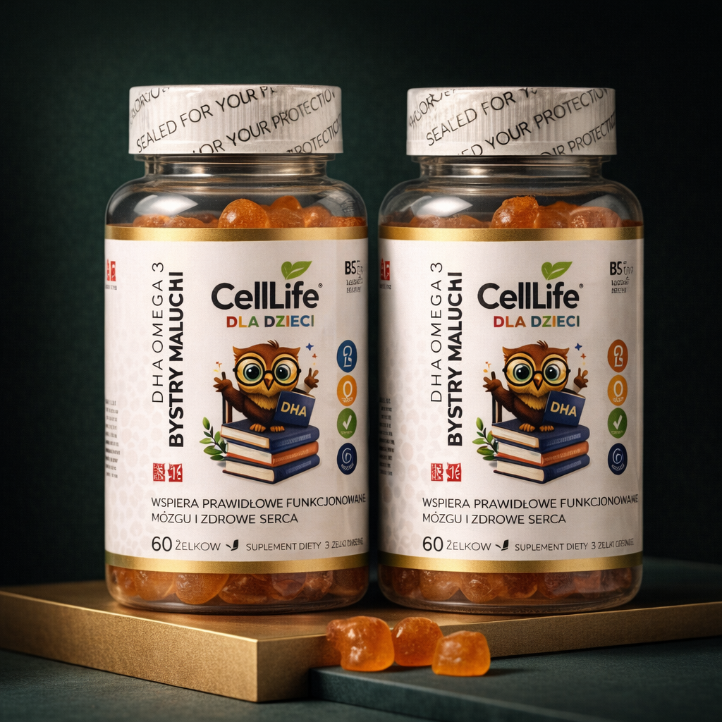 Suplement diety dla dzieci CELL LIFE Bystry maluch 120 żelków
